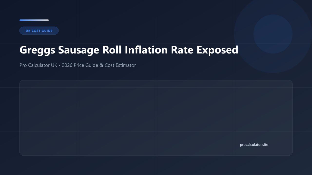 Illustration representing Greggs Sausage Roll Inflation Rate Guide