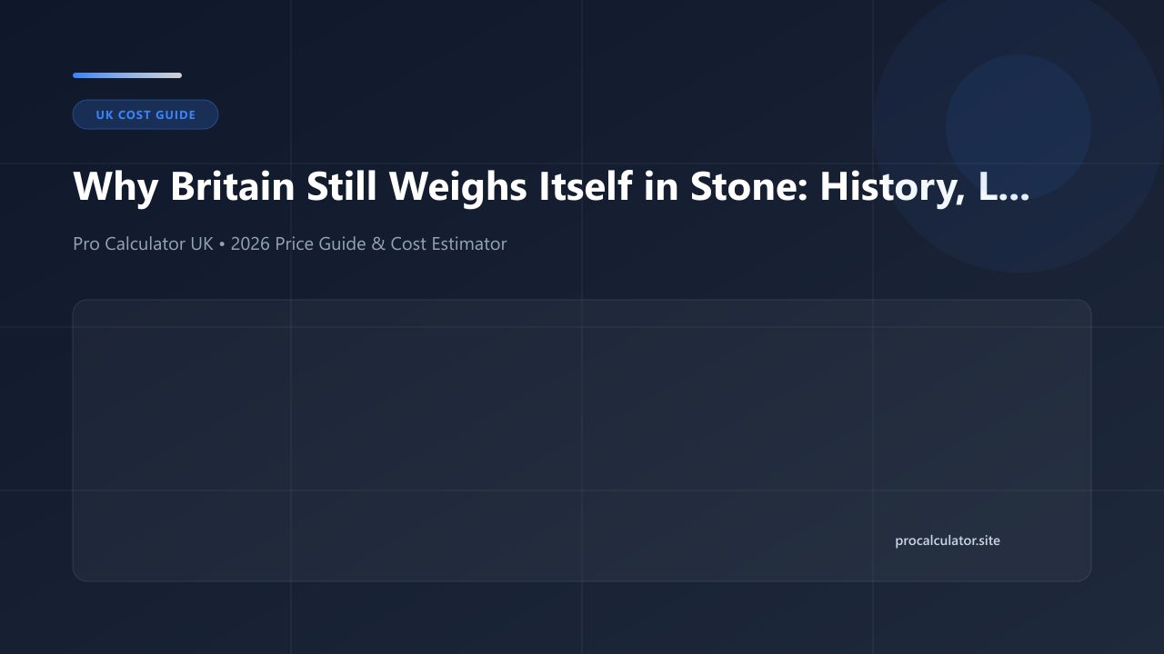 Illustration explaining the history of the British stone unit and weight conversions